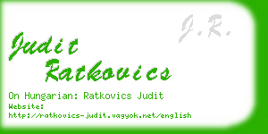 judit ratkovics business card